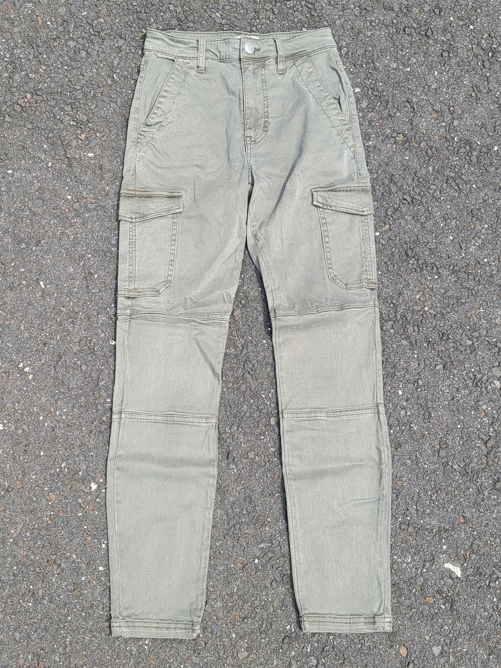 H&M Olive Green Double Knee Cargo Pants US 4